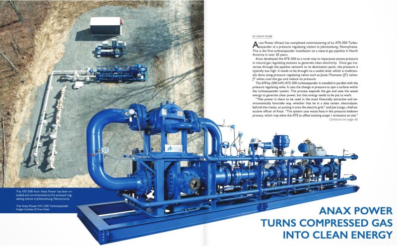 Anax Power is featured in the latest issue of Gas Compression Magazine